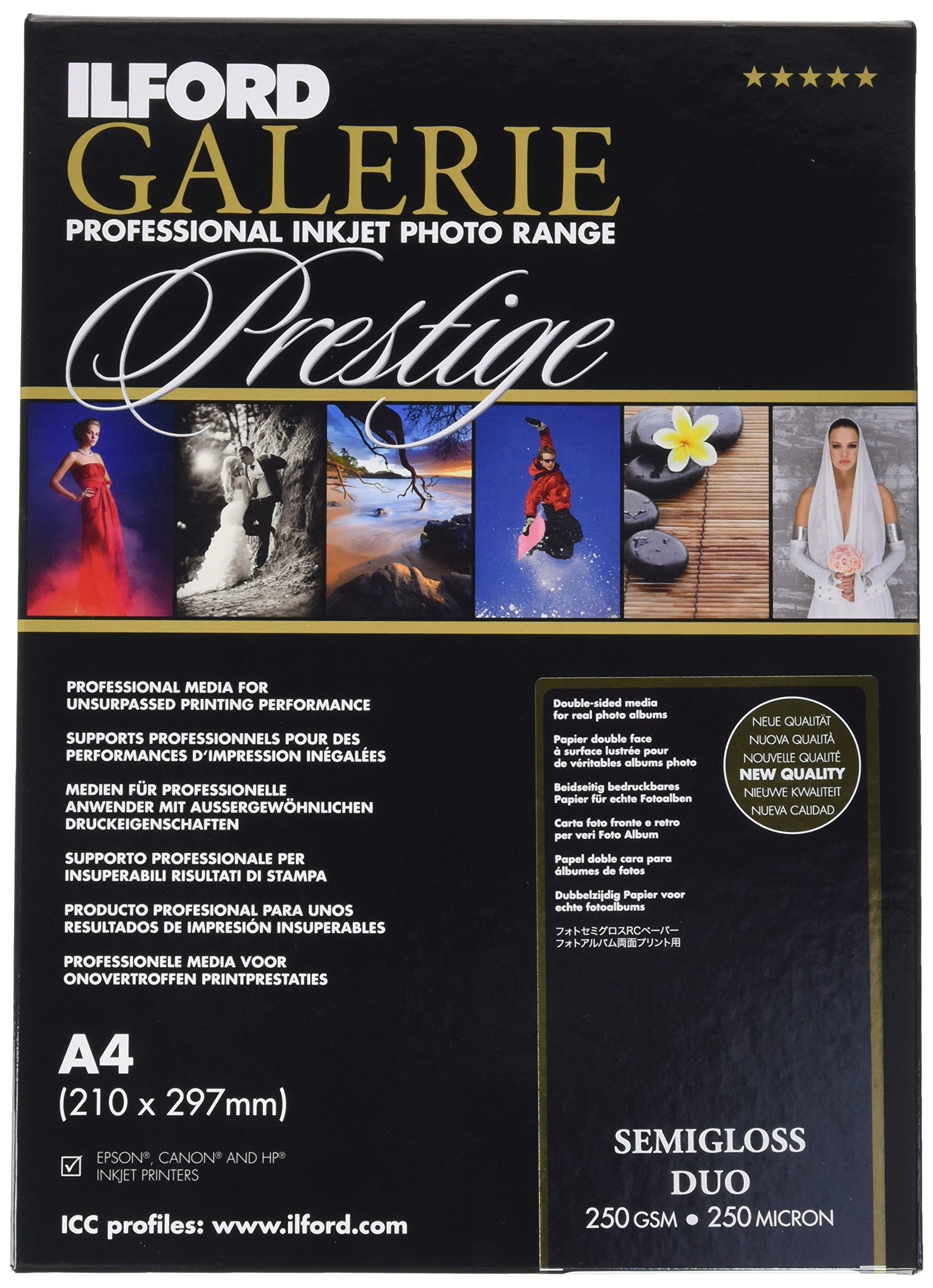 Ilford Galerie Prestige Semigloss Duo – Photo Paper Double Sided, 250 g A4