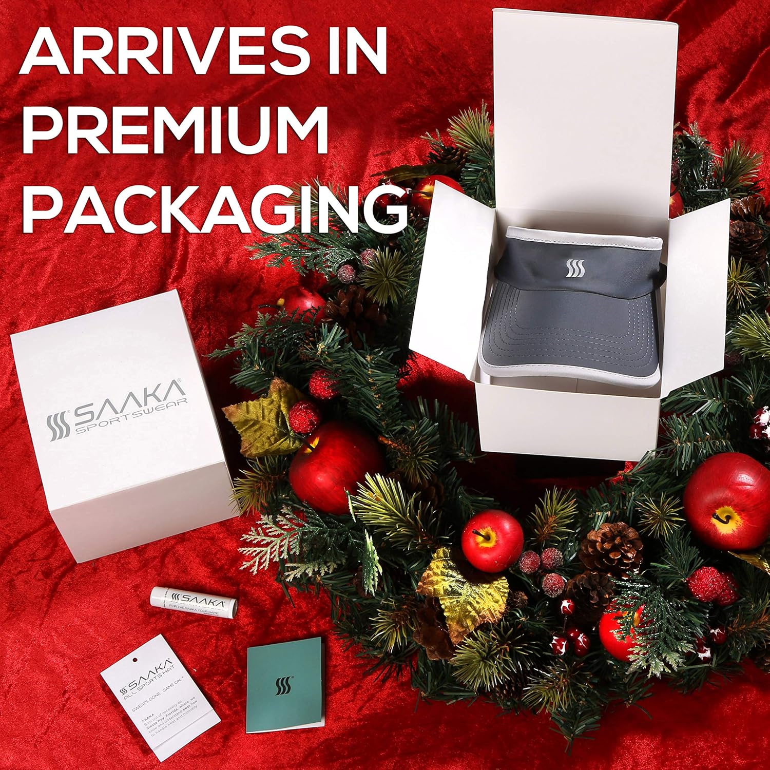 SAAKA Super Absorbent Visor for Women. Best for Running, Tennis, Golf & All Sports. Soft, Lightweight & Adjustable. (Graphite): Clothing