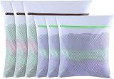GOGODA Diamond Mesh Laundry Bags 6 PCS Delicates Protector Washer Safe
