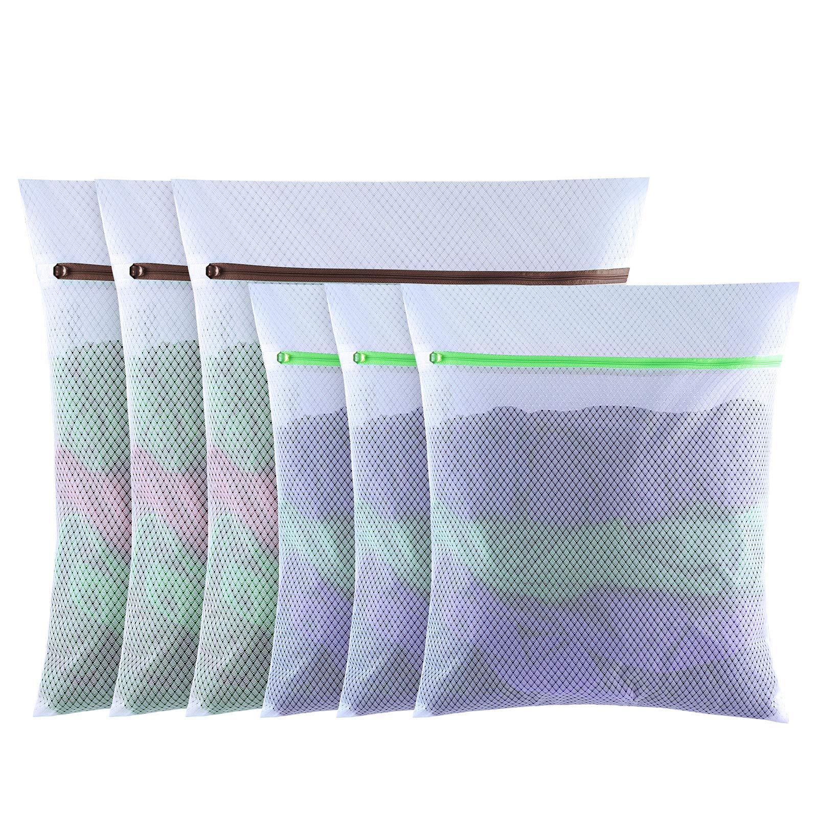 Gogooda Laundry Bags Washing Machine Bags (Diomond Mesh(6 PCS))