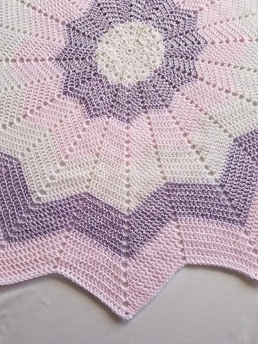 crochet starburst baby blanket