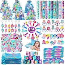 Birthday Goodie Bags 146-Piece Mermaid Party Favors Kit - 12 Pack ...