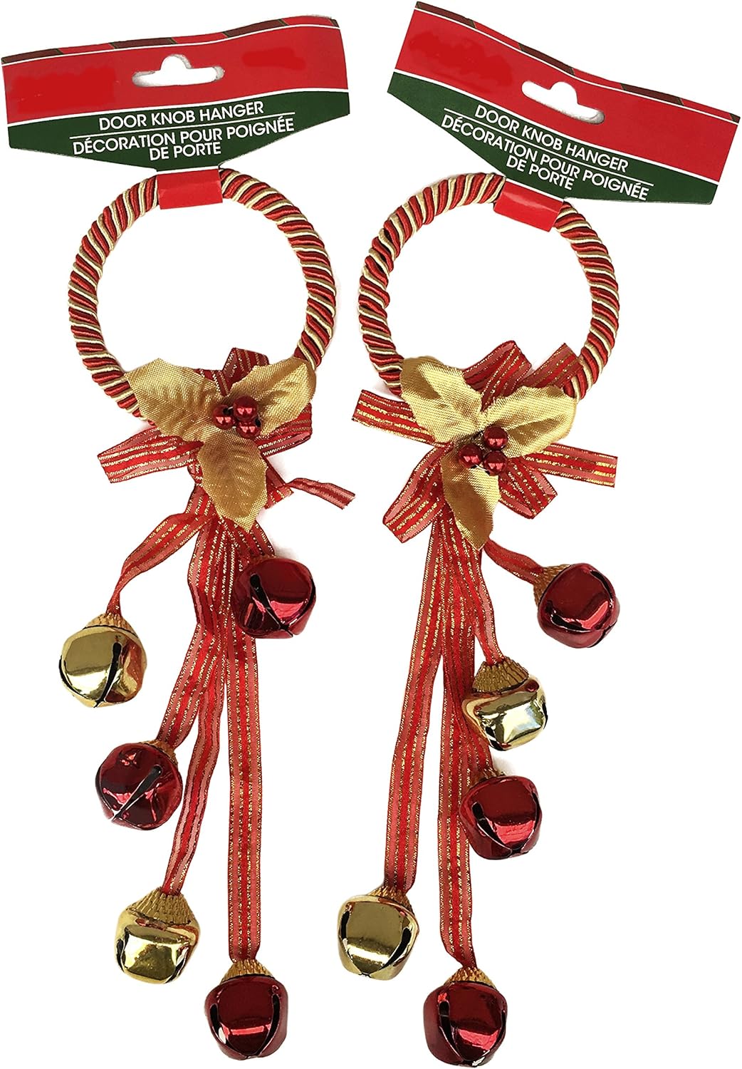 Amazon Com Jingle Bells Christmas Holiday Door Knob Hanger