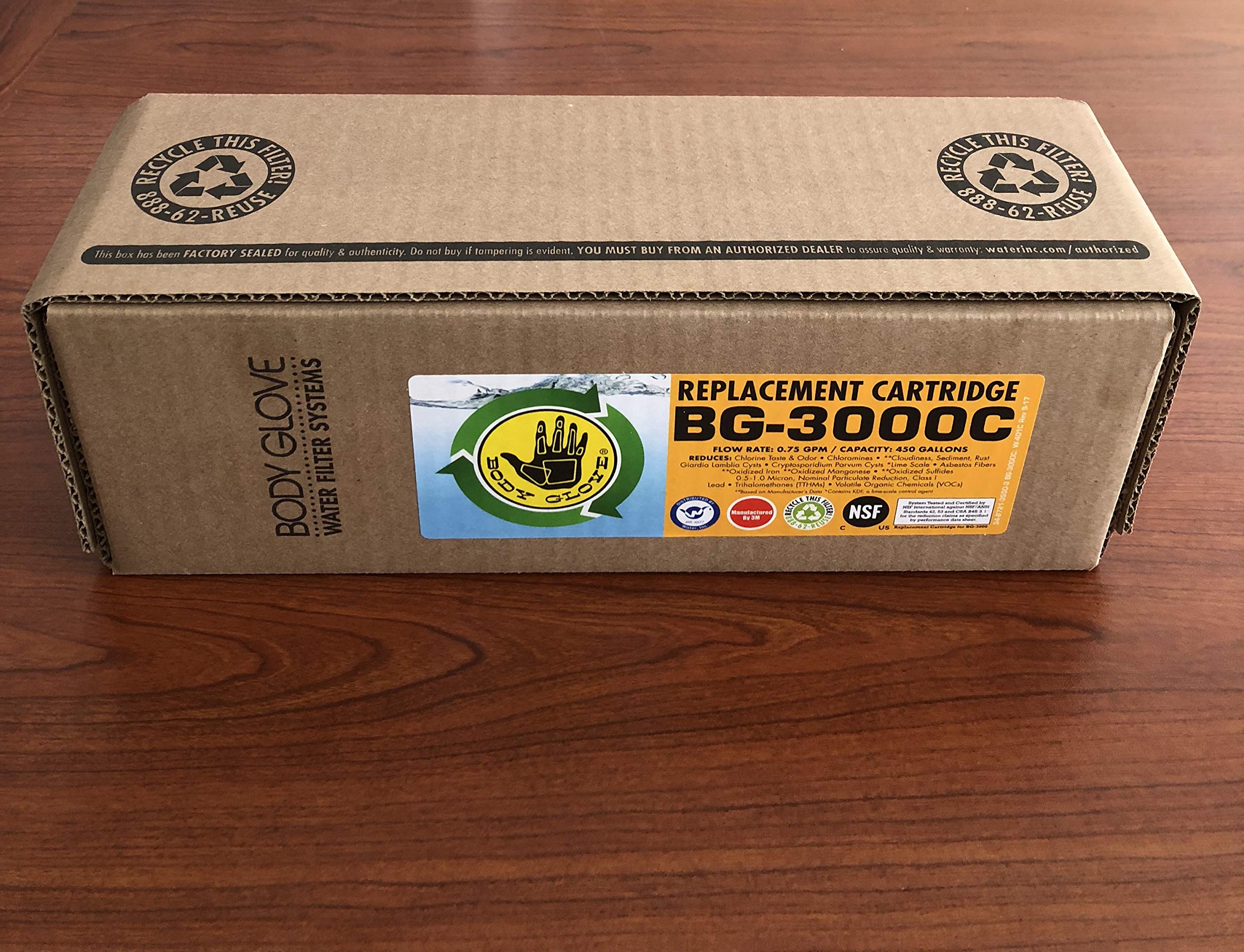 Body Glove WIBG3000C Replacement Water Filter Cartridge 689718282177