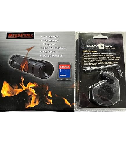 RageCams RC-FL8BJ Fire Fighter Flashlight Helmet Cam With 1080p HD Video & 32GB