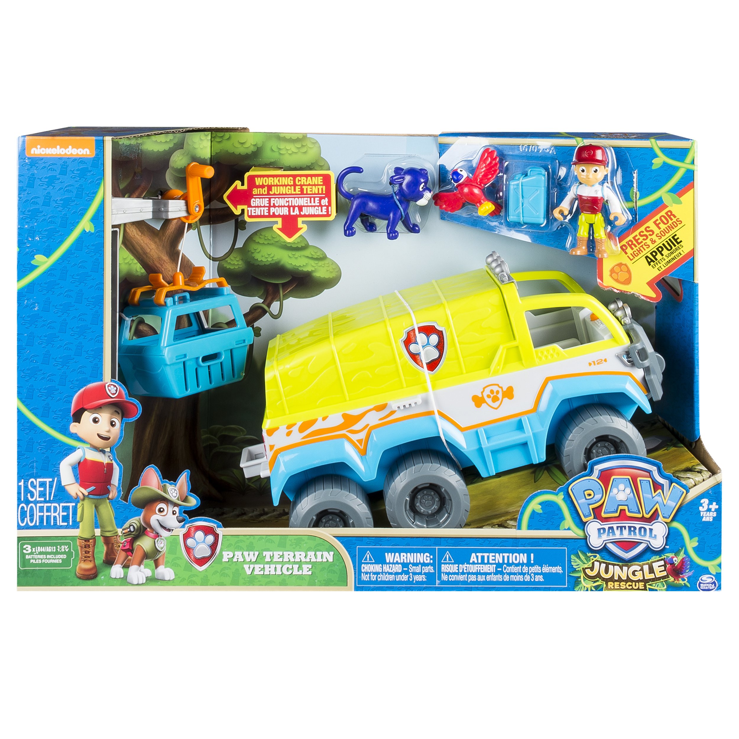 Paw Patrol Jungle Rescue PAWTerrain Vehicle with Ryder and Animal
