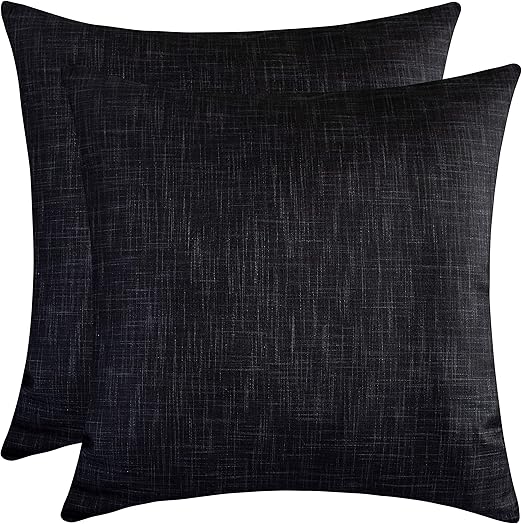Amazon Com The White Petals Black Euro Sham Covers Luxurious