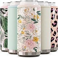 Maars Skinny Can Cooler for Slim Beer & Hard Seltzer | Stainless Steel 12oz Sleeve, Double Wall Vacuum Insulated Drink…