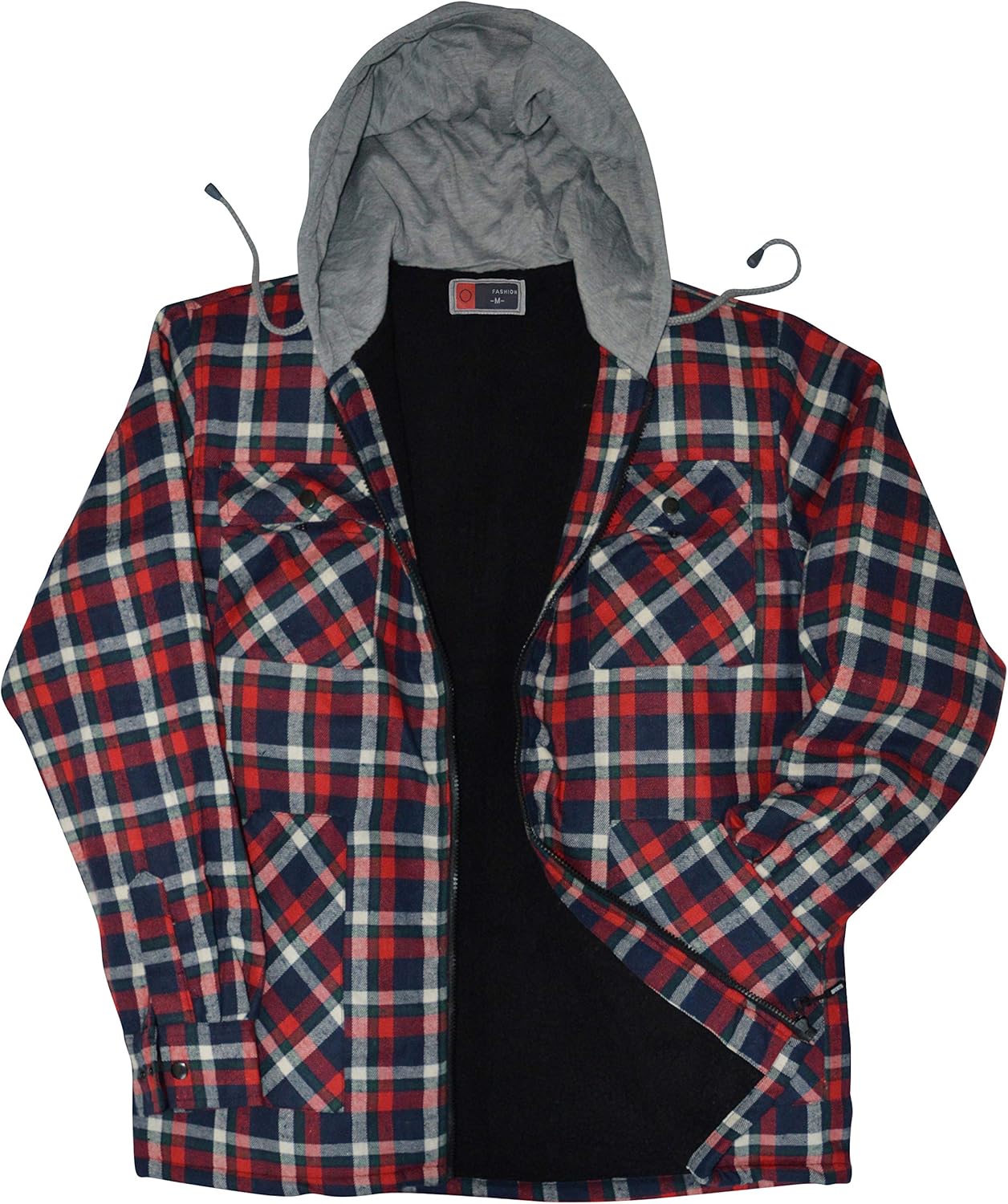 Darringls Herren Thermohemd Flanelljacke - Karo Flanellhemd Gefüttert | Winter Trachtenhemd