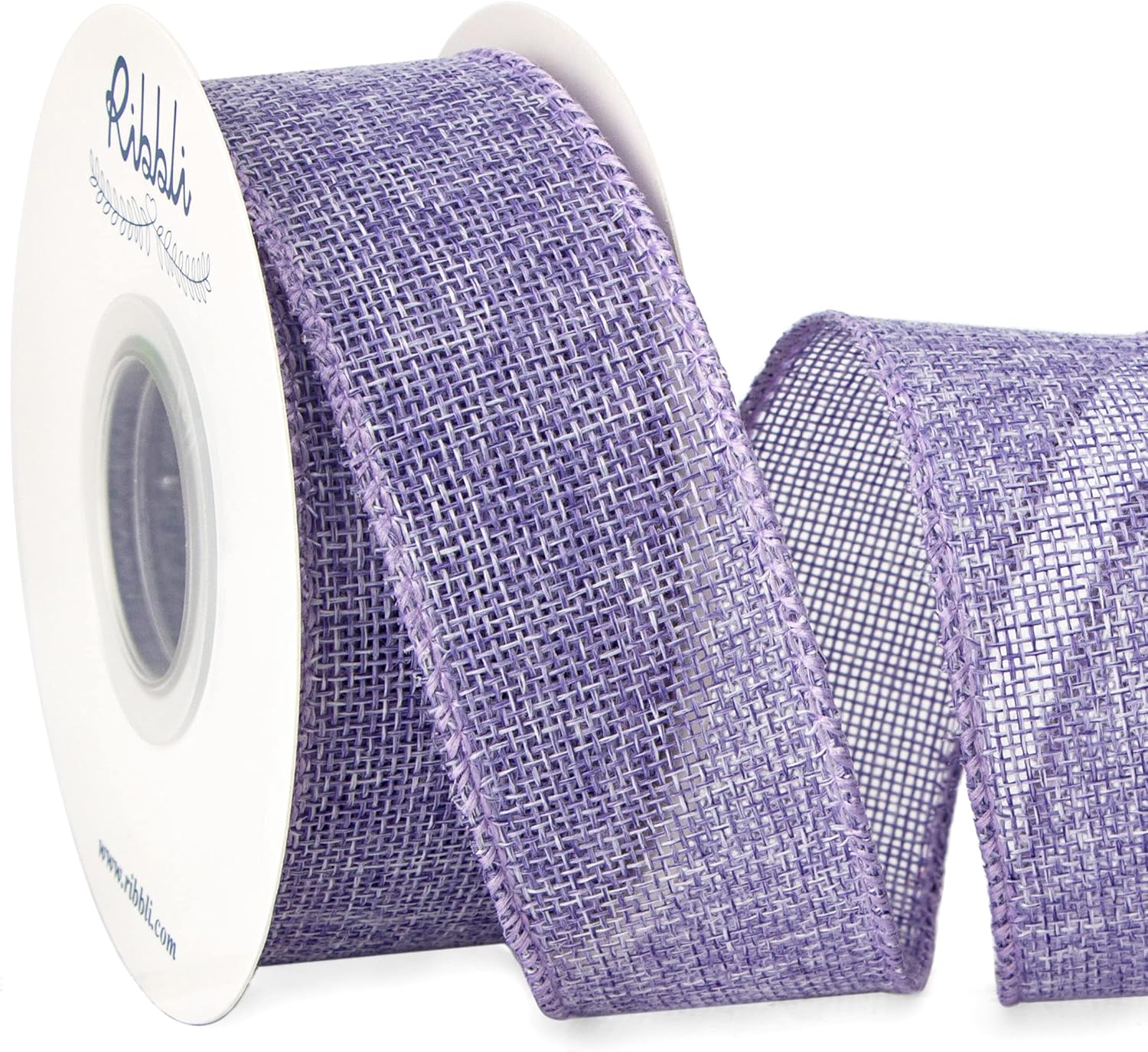 Bows & Ribbons - Ribbli Light Purple/Lavender Burlap Wired Ribbon,1-1/2 Inch x 10 Yard, Easter Wired Edge Ribbon for Big Bow,Wreath,Tree Decoration,Outdoor Decoration