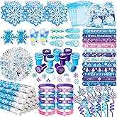 DMIGHT 130 Pcs Frozen Party Favors Birthday Supplies for Girls Kids, Gift Bags Frozen Filler Goodie Bag Stuffers Frozen Birthday Party Supplies