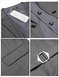 Coofandy Mens Formal Fashion Layered Vest Waistcoat