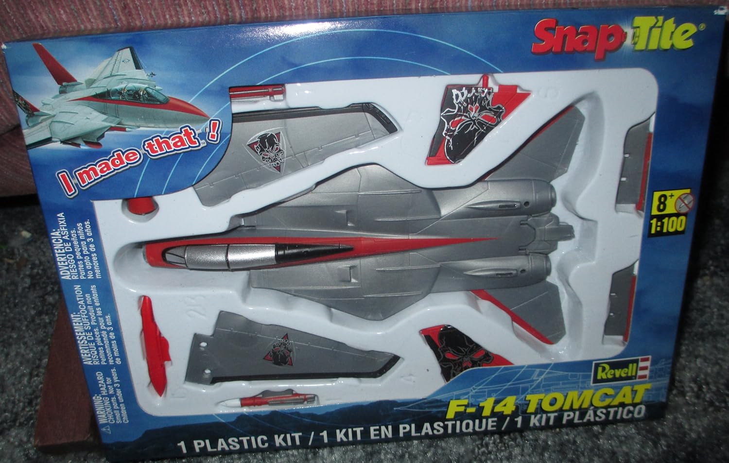 1386 Revell SnapTite F14 Tomcat 1/100 Scale Plastic