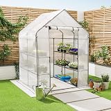 Christow Walk In Greenhouse 6ft 4in x 4ft 7in Reinforced Steel Frame view 2