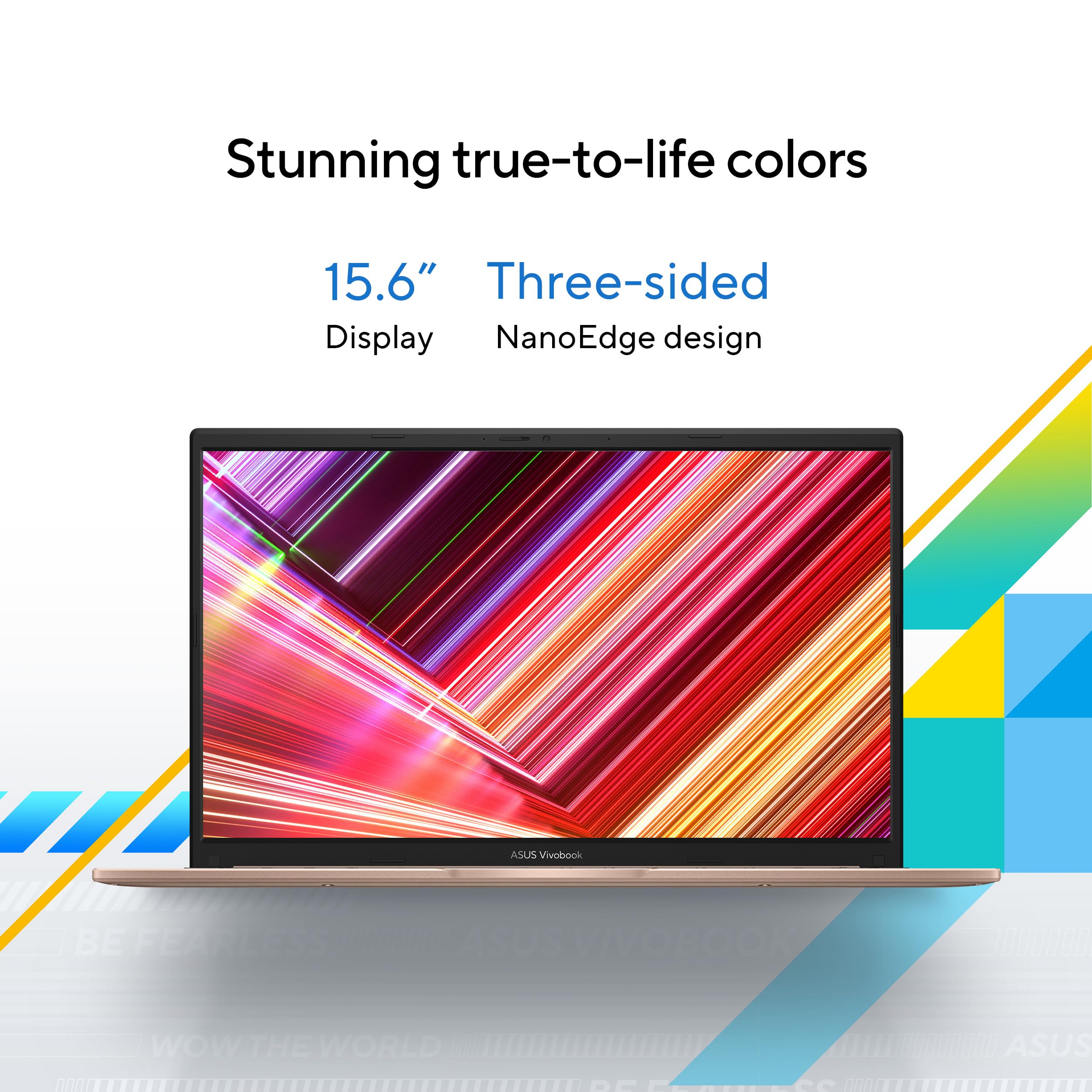 ASUS Vivobook 15 Laptop, 15.6” FHD Touch Display, Intel Core i5-1334U, Intel Iris Xe Graphics, 16GB Memory, 512GB SSD, Champagne, F1504VA-AB56-PK