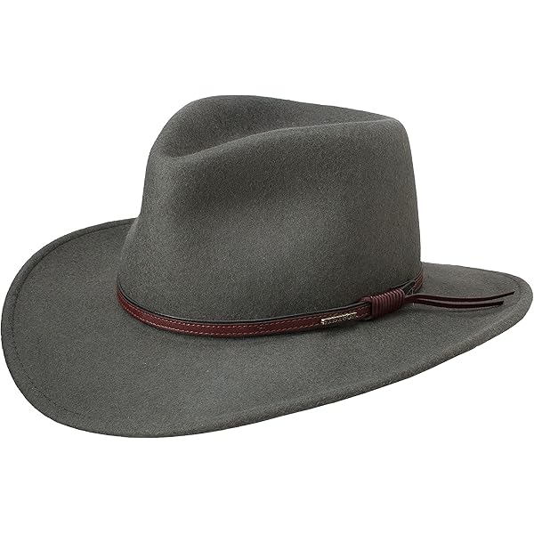 Stetson and Dobbs SWGRBL-2132 Men's Grey Bull Cowboy Hat, Grey Mix