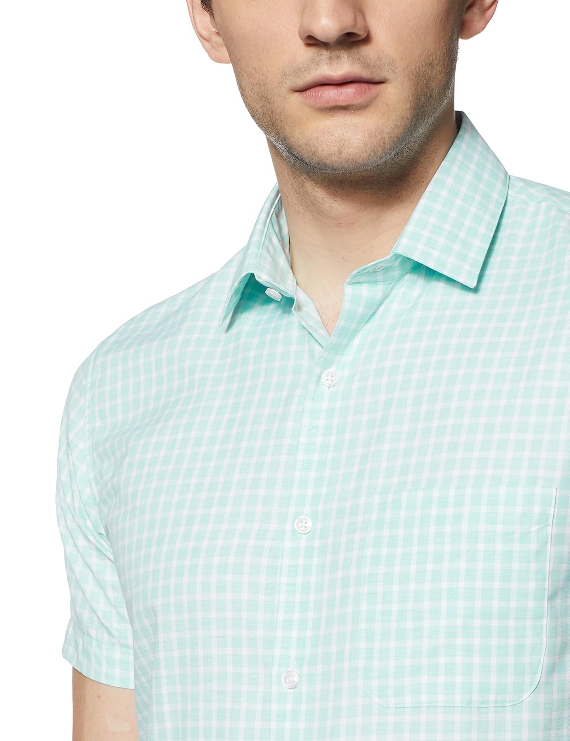 peter england men's solid slim fit formal shirt