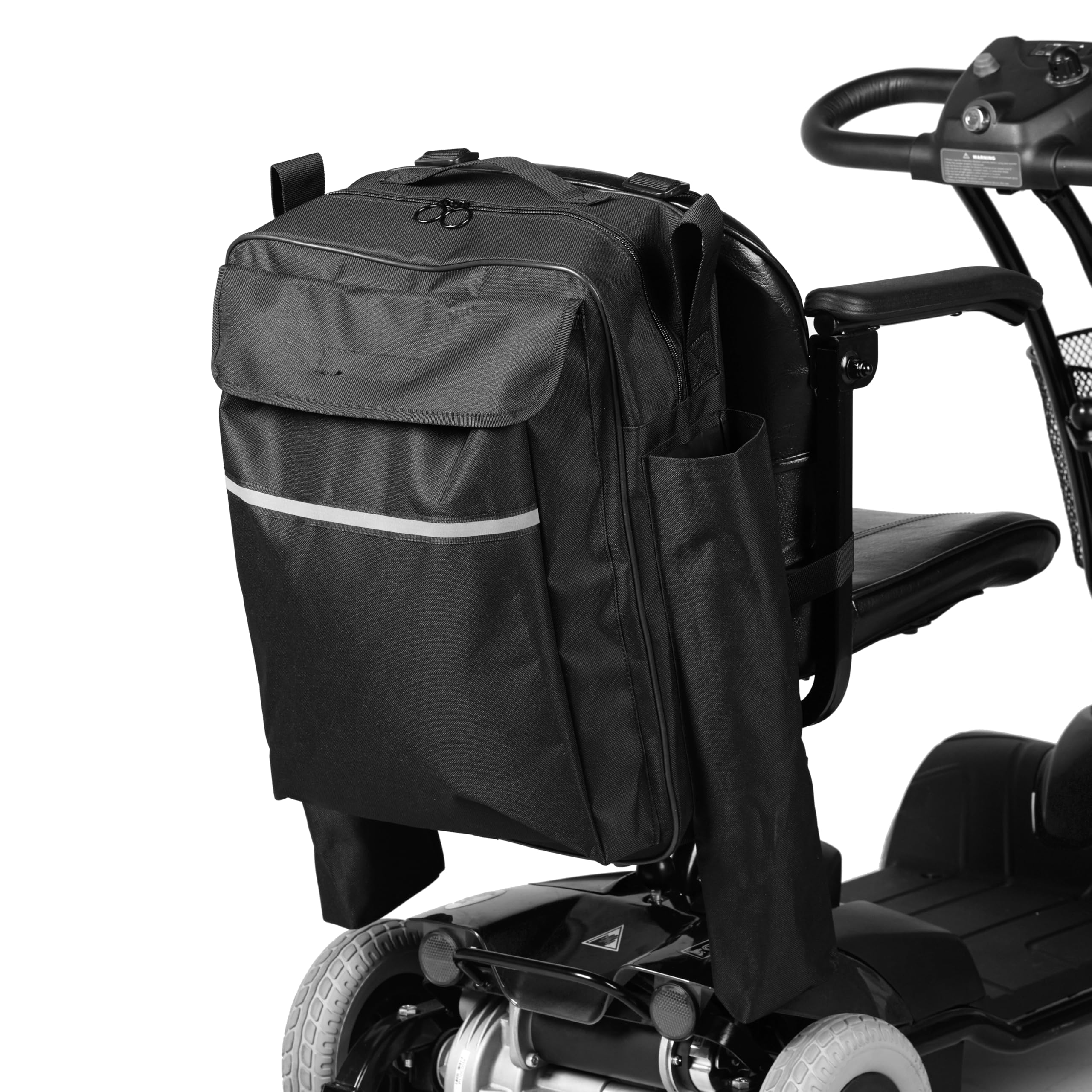 HOMECRAFT Scooter Bag with Crutch or Walking Stick Pockets (Eligible for VAT Relief in the UK) Waterproof Wheelchair Mobility Bag with Multiple Compartments and Pockets for Storage, Elderly & Disabled — image 1