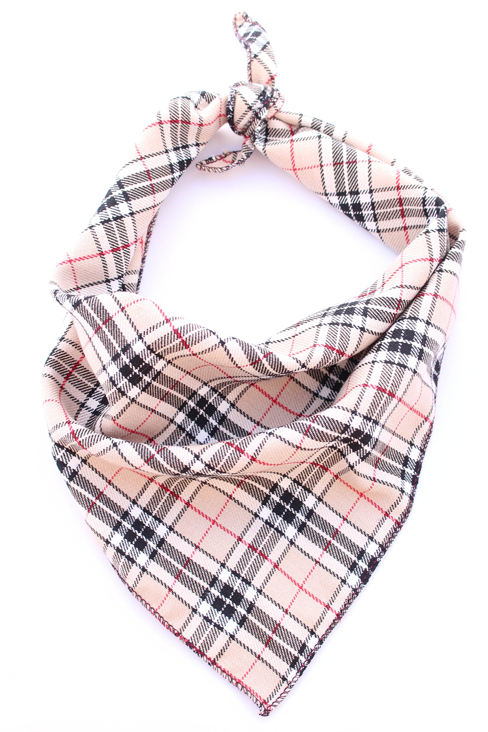 Barkberry Plaid Dog Bandana, Pet Pooch Boutique. Sizes XS-XL (ML)