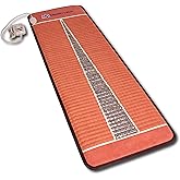MediCrystal Infrared Heating Amethyst Mat - Full Size 72"x24" - Natural Crystals - Adjustable FIR Heat 86°-158°F - Deep Warmth Hot Stone Pad - Whole Body Comfort & Health - Original Manufacturer