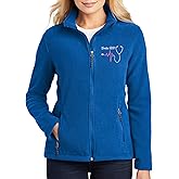 NACRE APPAREL Custom Embroidered Midweight Fleece Jacket for Men & Women Personalized Stethescope Print Jacket