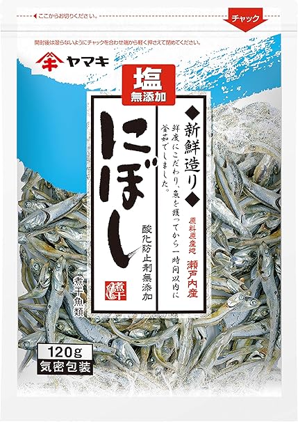 Amazon ヤマキ 塩無添加新鮮造りにぼし 1g ヤマキ 煮干し 通販