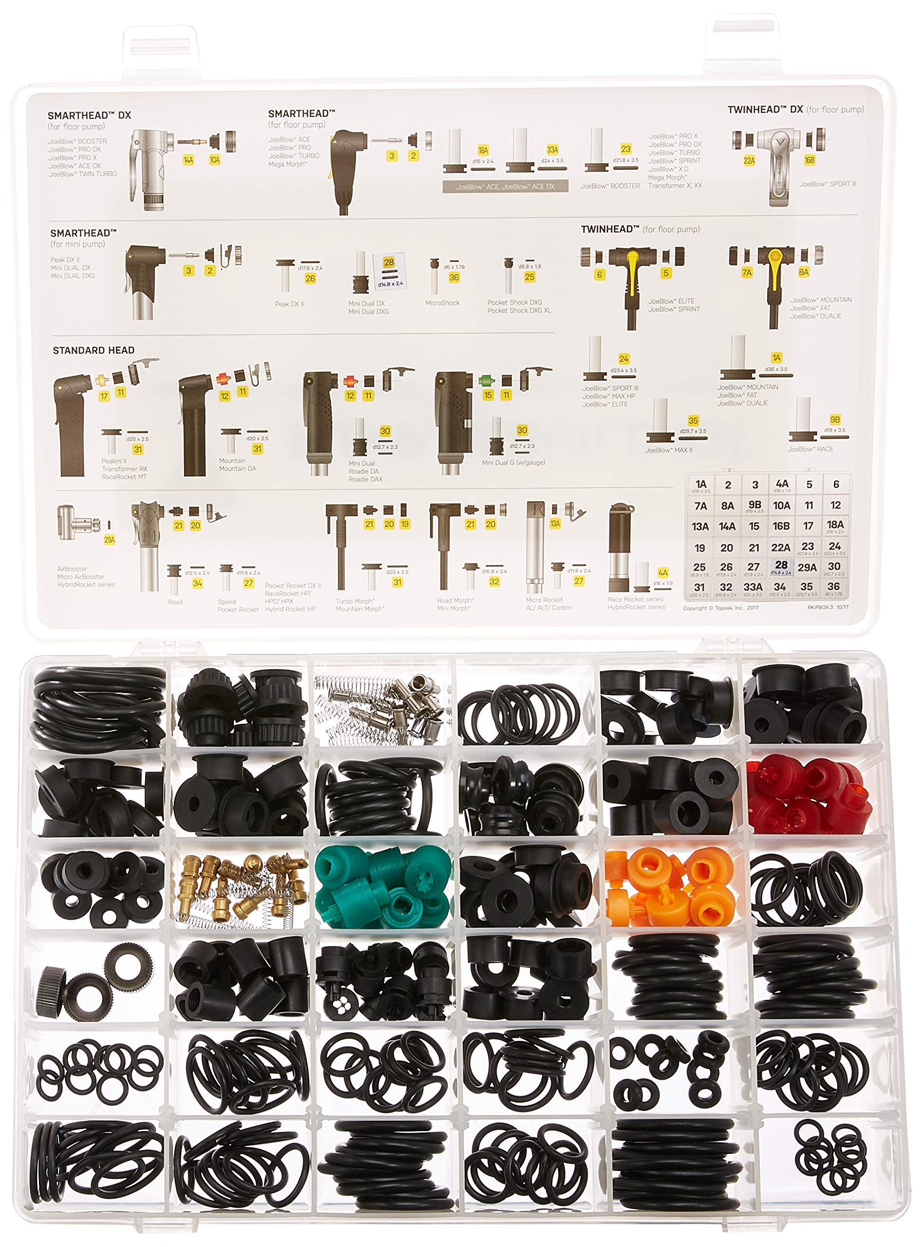 Topeak Unisex Adult Re-Conditioning Pump Seals, Black, One Size