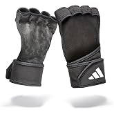 adidas Open-Back Training &amp; Weightlifting Gloves, Fingerless Workout Gloves