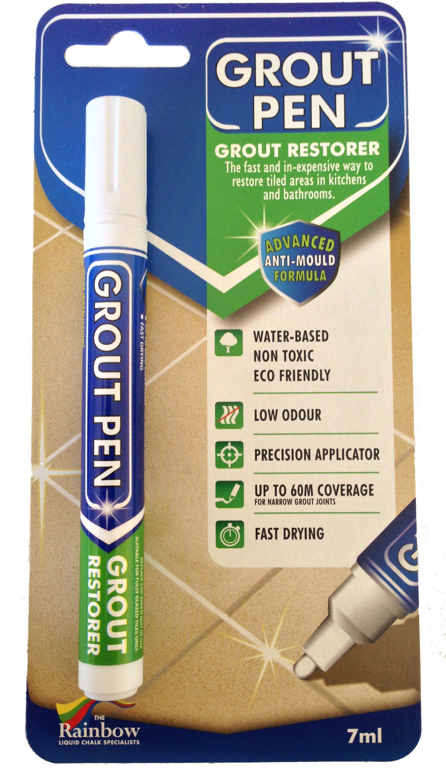 Grout Pen Tile Paint Marker White Waterproof Grout Colorant and