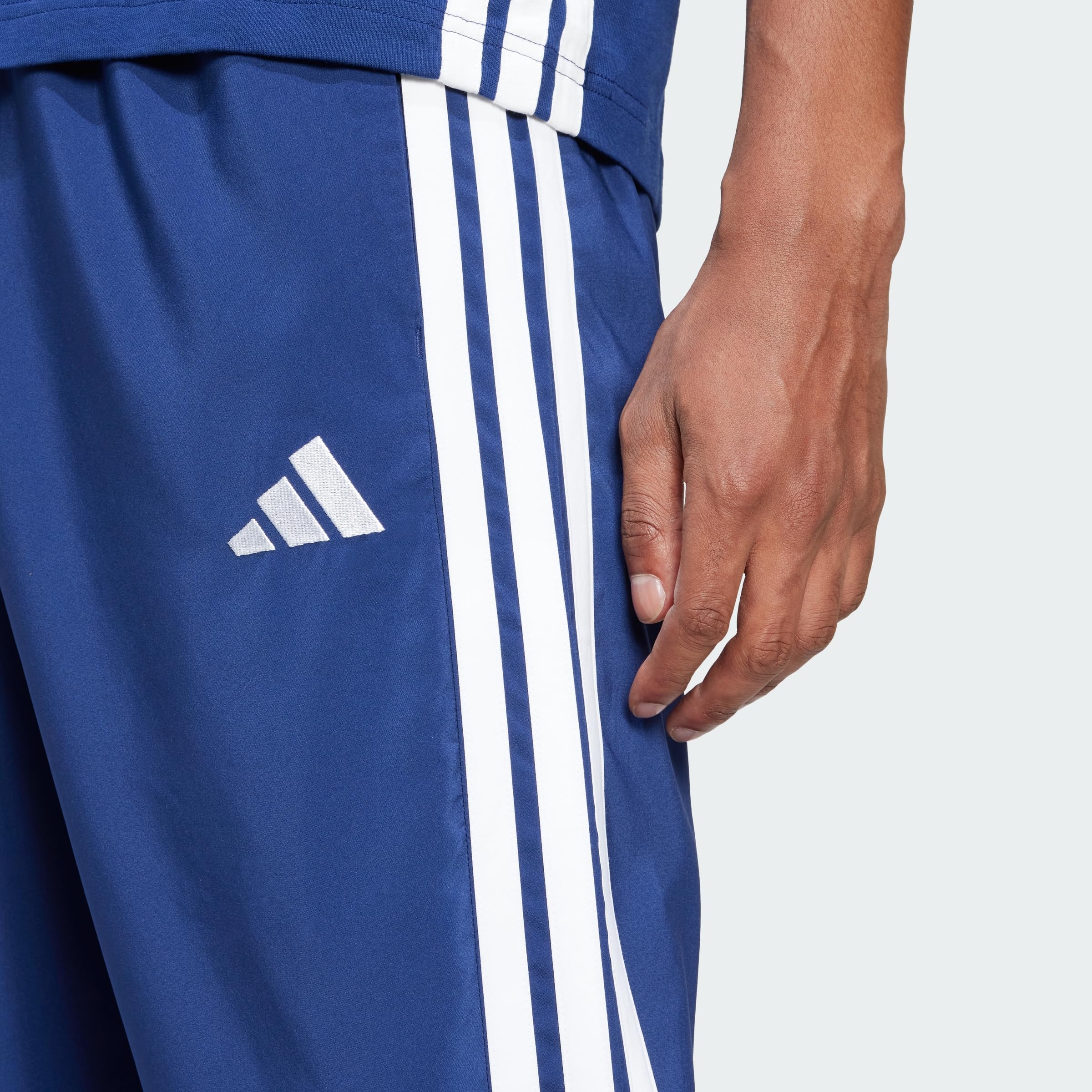 adidas Herren Essential Three Stripes Stanford Open Hem Pants, Dark Blue/White, S 2