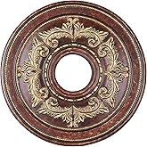 Livex Lighting 8205-63 Ceiling Medallion in Verona Bronze with Aged Gold Leaf Accents , 0.1 x 0.1 x 1.5