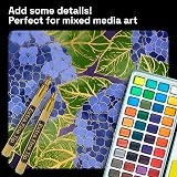 ARTISTRO 5 Gold Acrylic Paint Pens Set Extra Fine Tip Water Based view 5