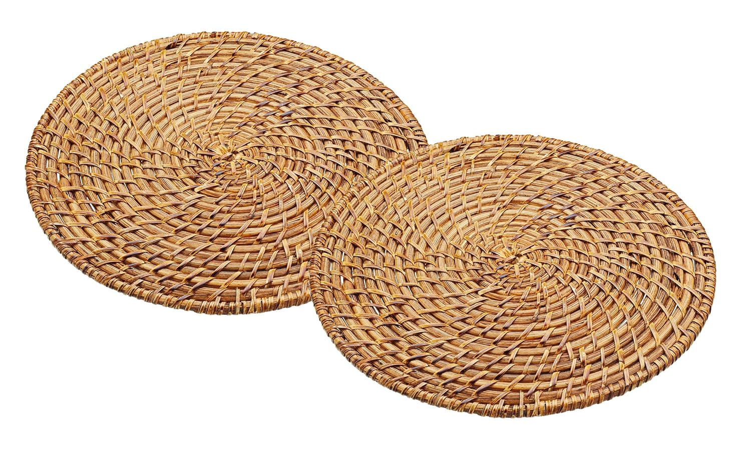 MasterClass Artesà Bamboo Rattan Round Placemats, 28 cm (11") (Set of 2)