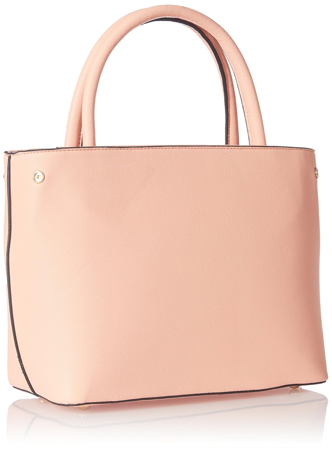 cathy london women's handbag, material- synthethic leather, colour- peach