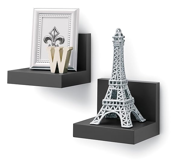 Command Display Floating Wall Shelves, 2 Ledges 8 Strips, DamageFree