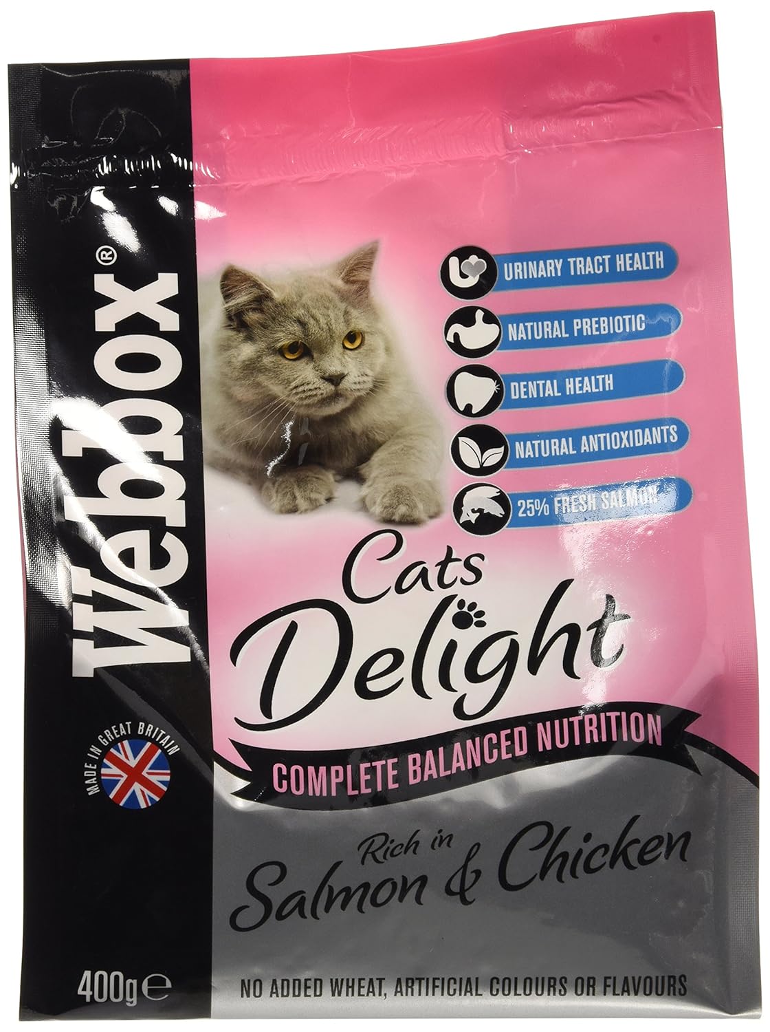 box Cats Delight Complete Salmon & Chicken, 400g Amazon.co.uk Prime Pantry