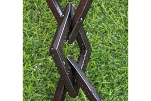 GENERIC KAM Home Diamond Links Rain Chain with Installation Kit (Black, 8.5)