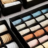 SONGMICS Set of 8 Underwear Drawer Organisers, Foldable, Ink Black RUS008B01 view 9