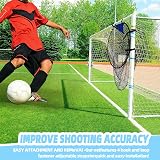 Ninoclar 2Pcs Top Bins Soccer Target Net Large Black Training Goal view 6