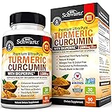 Turmeric Curcumin with BioPerine 1500mg. Highest Potency Available. Premium Joint & Healthy Inflammatory Support with 95% Standardized Curcuminoids. Non-GMO, Gluten Free Capsules with Black Pepper