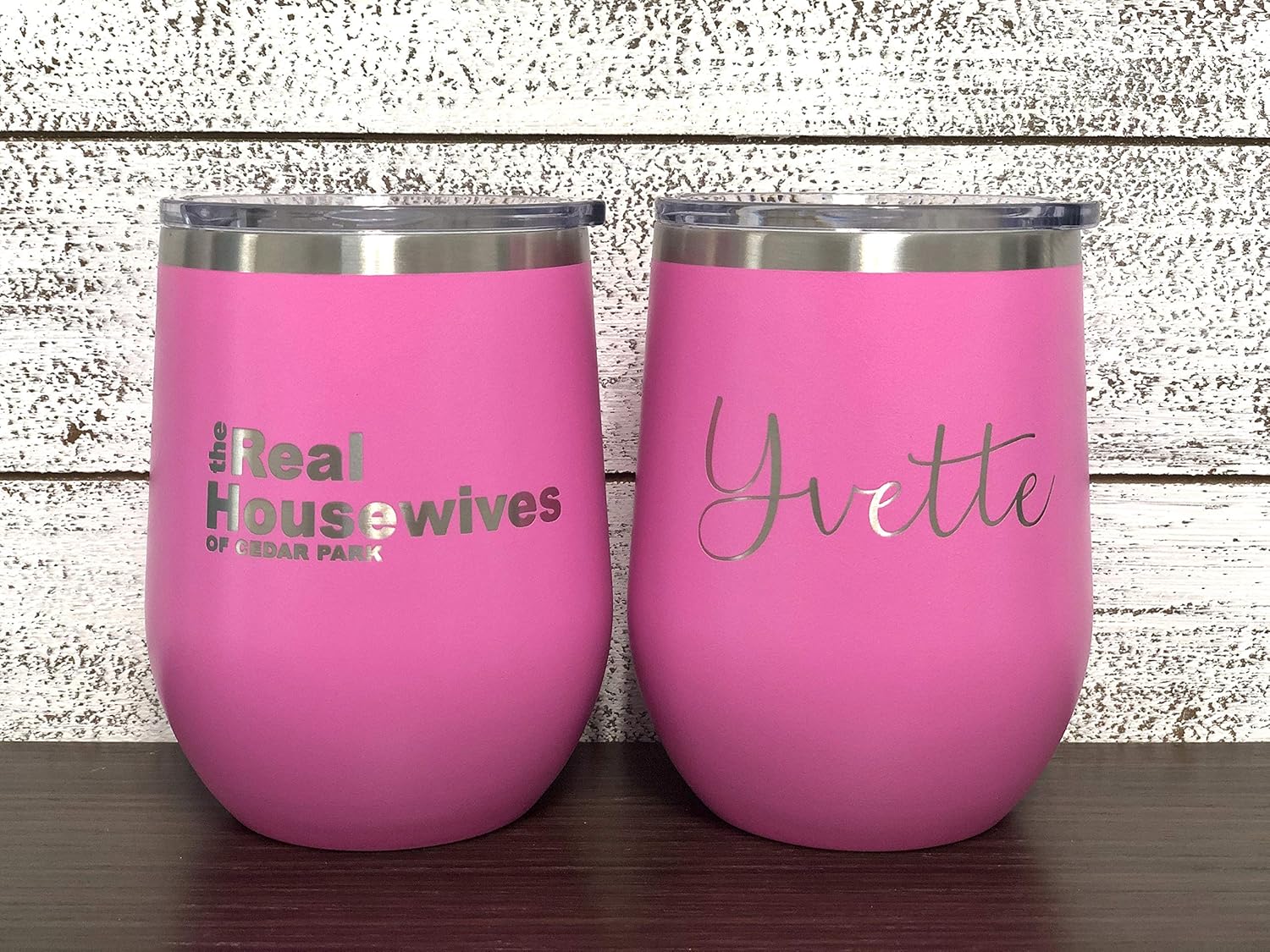 real housewives custom wine glass