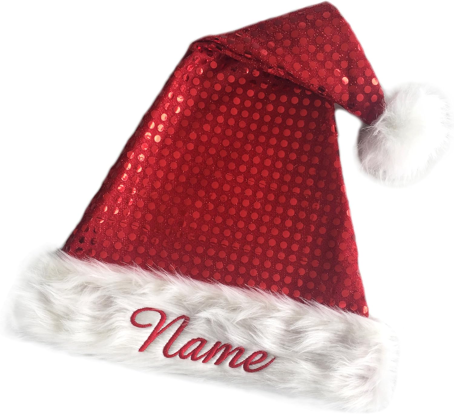 Weihnachtsmütze Für Erwachsene – Nikolausmütze Aus Plüsch, Rot/weiß, 40x30 Cm, Für Familien & Partys