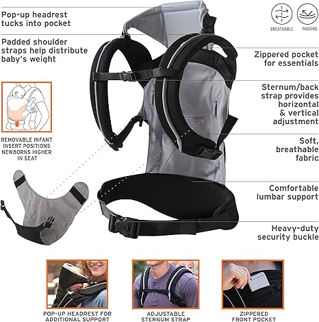 Eddie Bauer 3 In 1 Comfort Baby Carrier Black Amazon Ca Baby