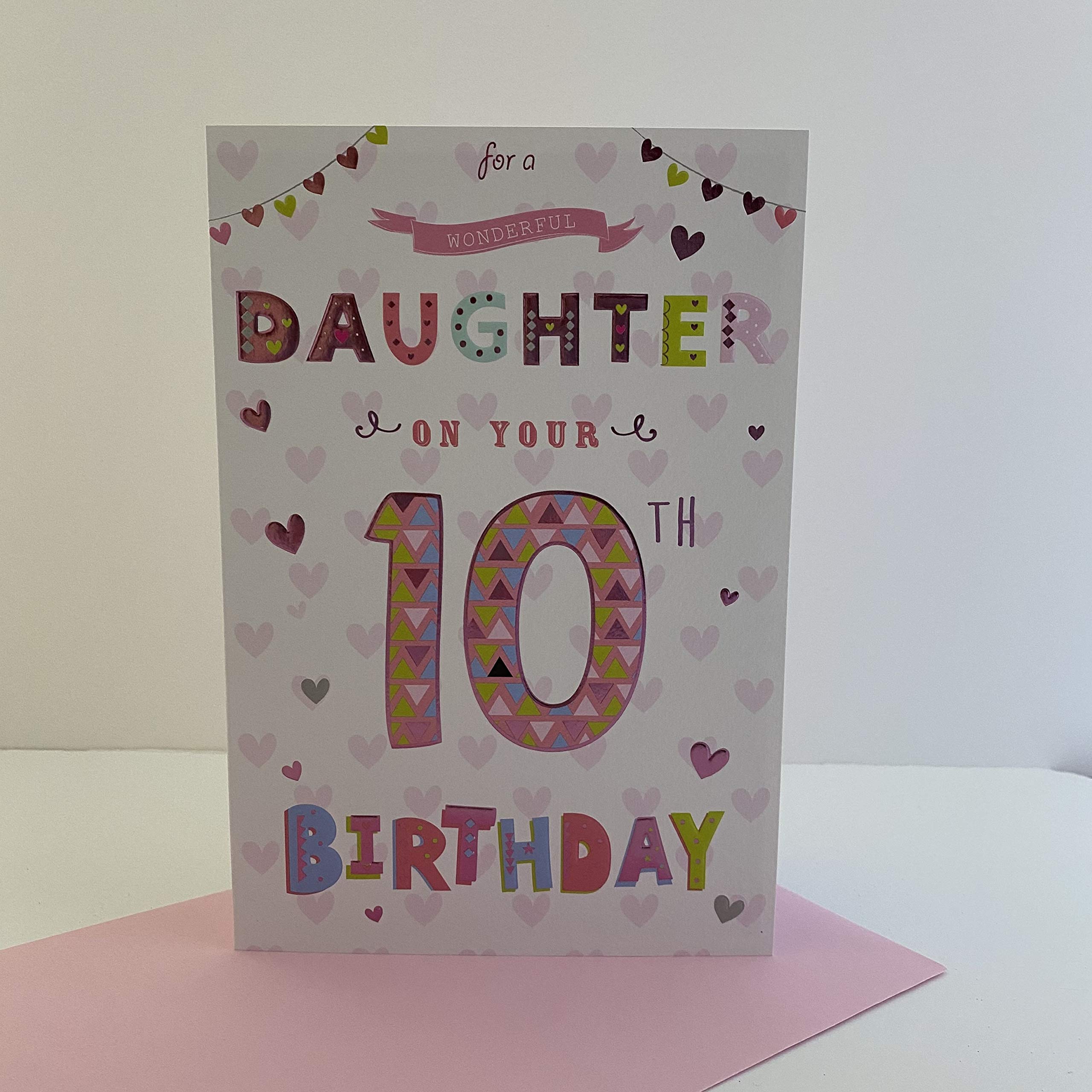 For A Special Daughter on Your 10th birthday card - 7794 CG