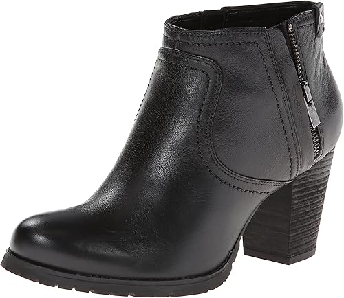 clarks womens black booties