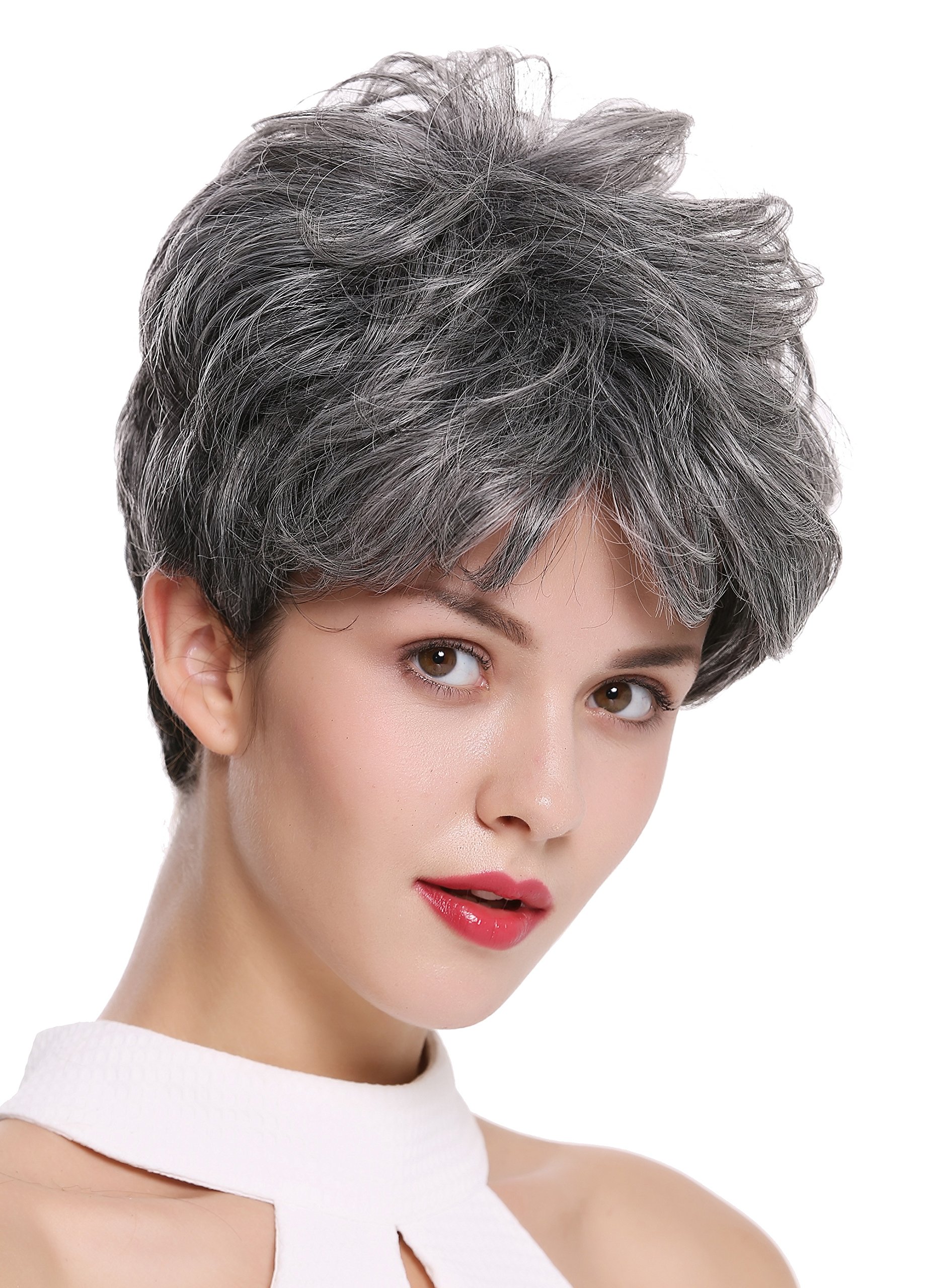 WIG ME UP - DW-2700-DF1202 Lady Quality Wig Short Voluminous teased wavy gray