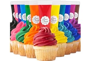 Ann Clark Professional-Grade Gel Food Colouring Made in USA 19.85g, 12 Colours