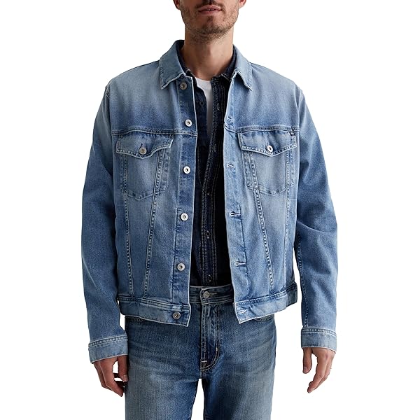 G-STAR Men's Coach Zip Denim Jacket, Azul (Vintage Pioneer