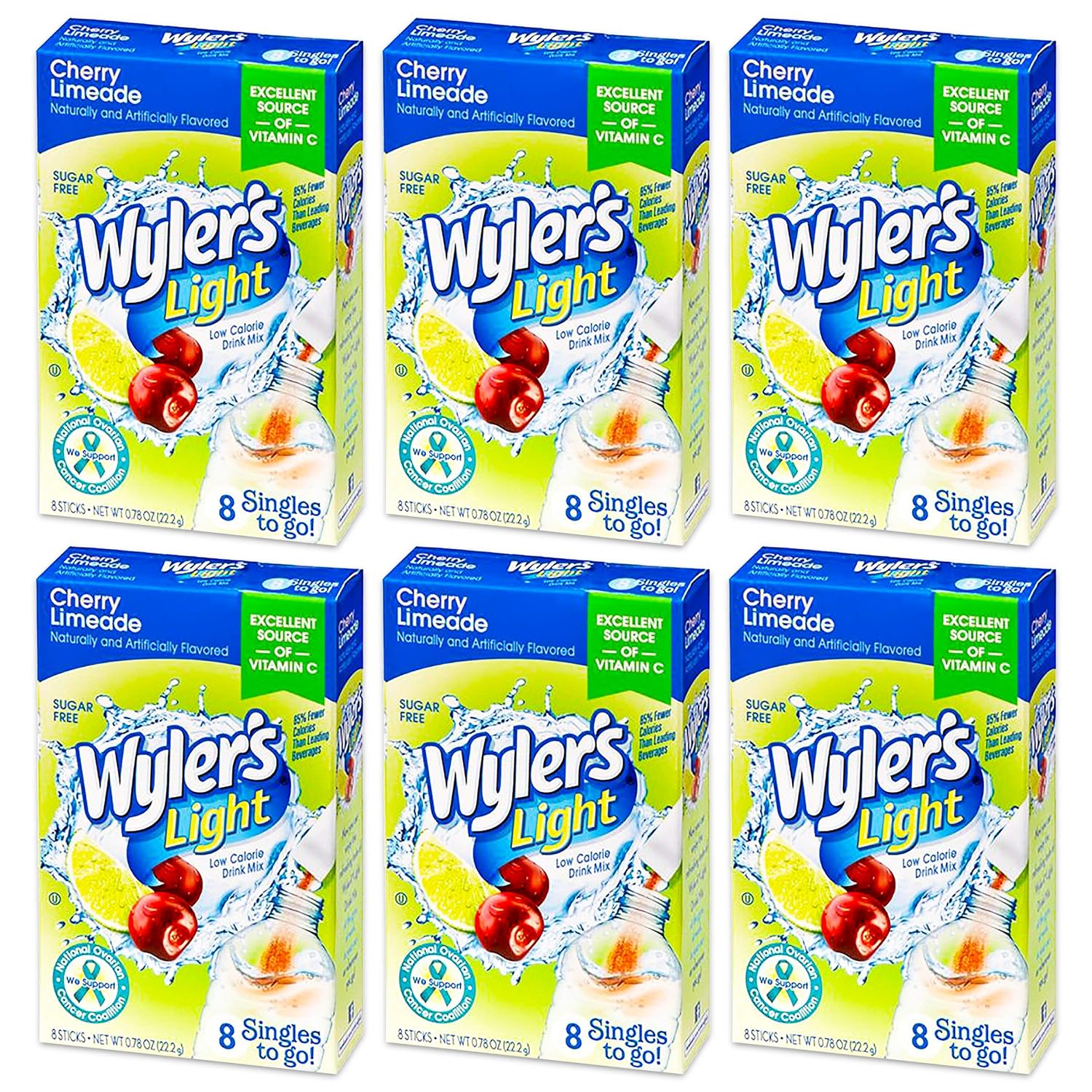 Wyler's Light drink Mix, Cherry, limeade (072392352340)
