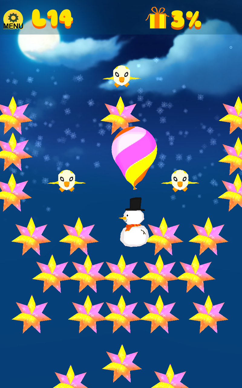 Falling Snowman Hero Game - Accelerometer Game - Thumbnail 4